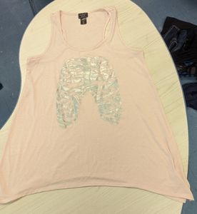 ✨BUNDLE 3+ tanks for $5 each!! Holographic Ribcage tank